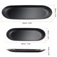 thumbnail image 2 of Uxcell Candle Tray Holder, Stainless Steel Oval Plate for Home Decor Black 1Set (9 Inch 1Pcs, 7 Inch 1Pcs), 2 of 6