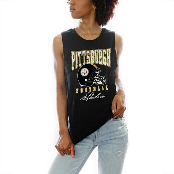 Women's Gameday Couture Black Pittsburgh Steelers Preseason Opener Racerback Tank Top