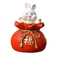 thumbnail image 1 of DOLITY Chinese New Year Statue Money Box Figurine Decor for Tabletop Shelf 8.5cmx8.5cmx13cm, 1 of 9
