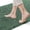 Green, variant on Yujoon Super Soft Chenille Bathroom Rug Non-Slip Absorbent Machine Washable Bath Mat, 24"x44", Pink