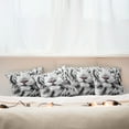 thumbnail image 3 of Ambesonne Black White Throw Pillow Cover 4 Pack, Winter White Tiger, 20", White Black and Grey, 3 of 6
