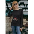 thumbnail image 3 of Old Glory Womens Halloween Peeking Baby Pirate Long Sleeve T Shirt, 3 of 6