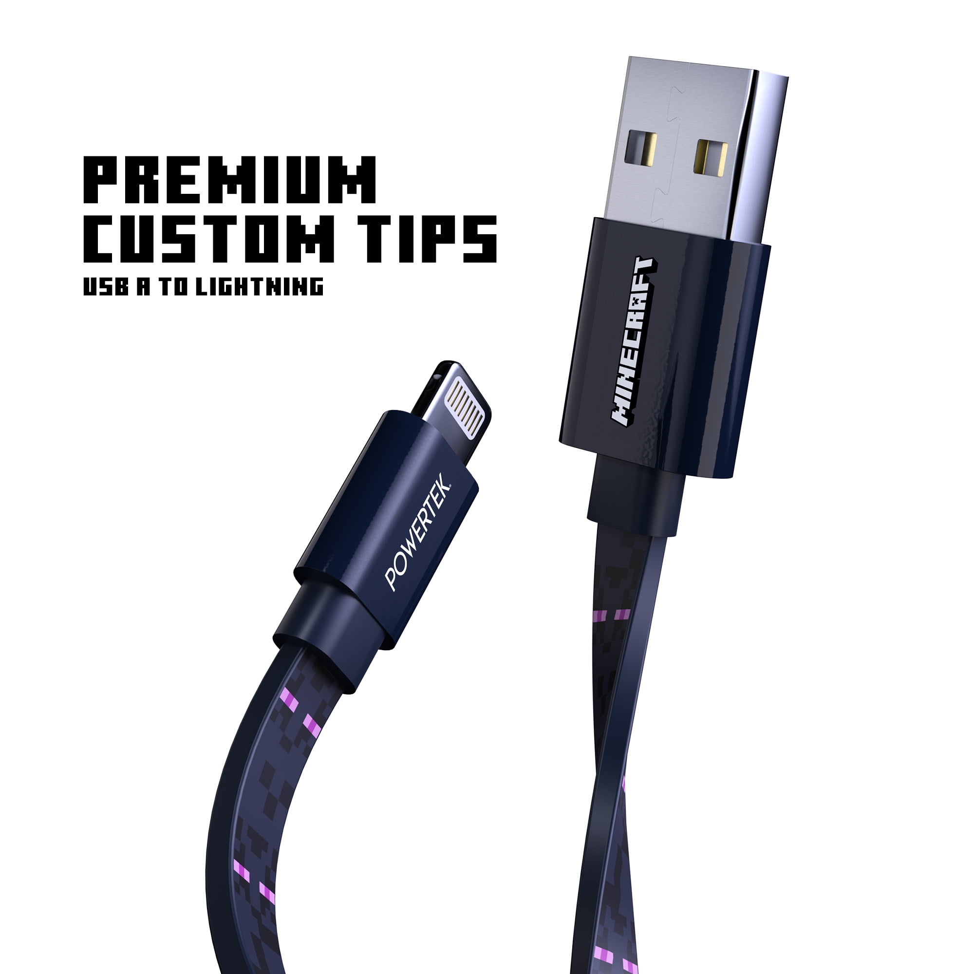 Liquipel Powertek Minecraft USB-A to Lightning - Enderman