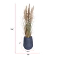 thumbnail image 3 of Tall Faux Pampas Grass | 72.08” Tall grass in a black planter | Vintage Home, 3 of 8
