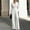 White, variant on Jumpsuits for Women Summer Dressy V Neck High Waist Long Sleeve Romper with Pockets Casual Summer Beach Trendy Outfit, XL
