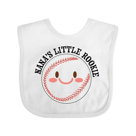 

Inktastic Nana s Little Rookie- Baseball Gift Baby Boy or Baby Girl Bib
