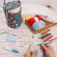 thumbnail image 5 of Juego de Agujas de Crochet Bolsa de Crochet Agujas de Crochet Kit de Crochet de Hilo Portátil Agujas de Tejer Organizador de Almacenamiento de Hilo, 5 of 6
