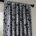 thumbnail image 2 of Half Price Drapes Printed Flora Navy Room Darkening Curtains for Bedroom(1 Panel), 50W X 96L, 2 of 6