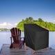 thumbnail image 5 of Cateissary Funda para silla con hebilla impermeable, funda para asiento exterior, tela Oxford plegable, terraza, jardín, salón, funda protectora a prueba Jardín y Patio Cateissary HA005332-00, 5 of 6