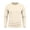 Beige, variant on Men Long Sleeve Vertical Ribbed Crew Neck Tee Single Chest Pocket Four Way Stretch Slim Wrinkle Resistant Skin Friendly Layering Everyday Base Shirt Yellow S
