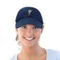 thumbnail image 5 of DALIX Unstoppable Like A Tornado Hat Womens Embroidered Baseball Cap in Navy Blue, 5 of 5