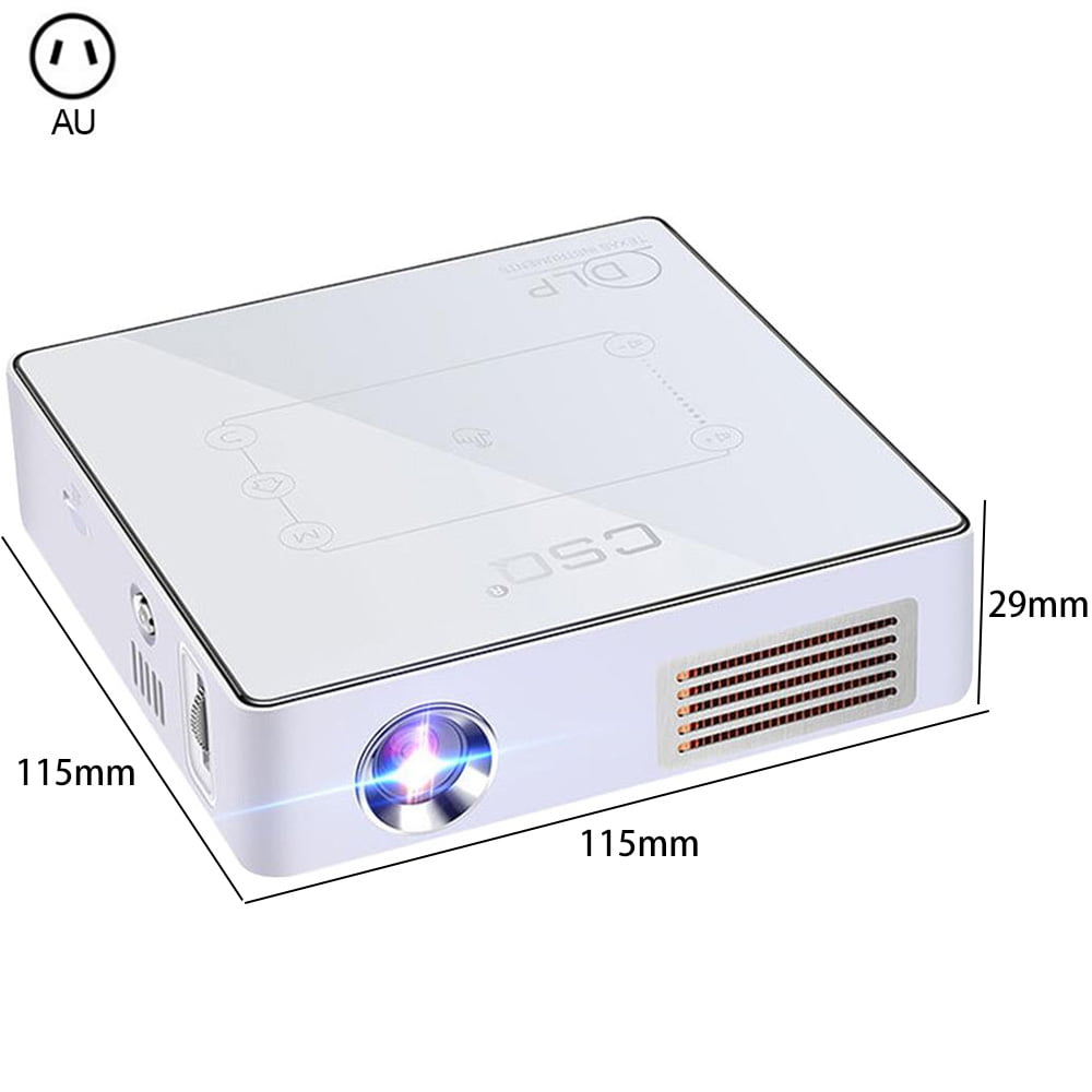Mini Projector Wireless/Wired 4K DLP Projector 2000 Lumens 30-100 Inches Portable Phone Projector with HDMI Input Phone Projector LED Projector for Home Theater Support for Android/iOS