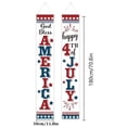 thumbnail image 3 of Patriotic Decorations - 4th of July Decorations: Outdoor Hanging American Flag Banners, Porch Signs for Veterans Memorial, Labor Day, Presidents' Day, and Election Day, 3 of 6