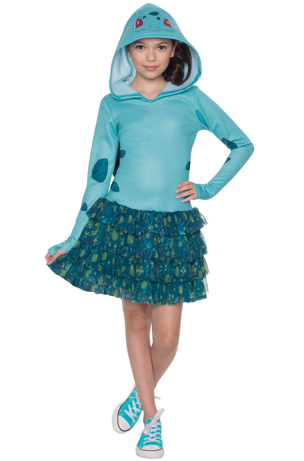 Pokemon Bulbasaur Hoodie Dress Child Halloween Costume