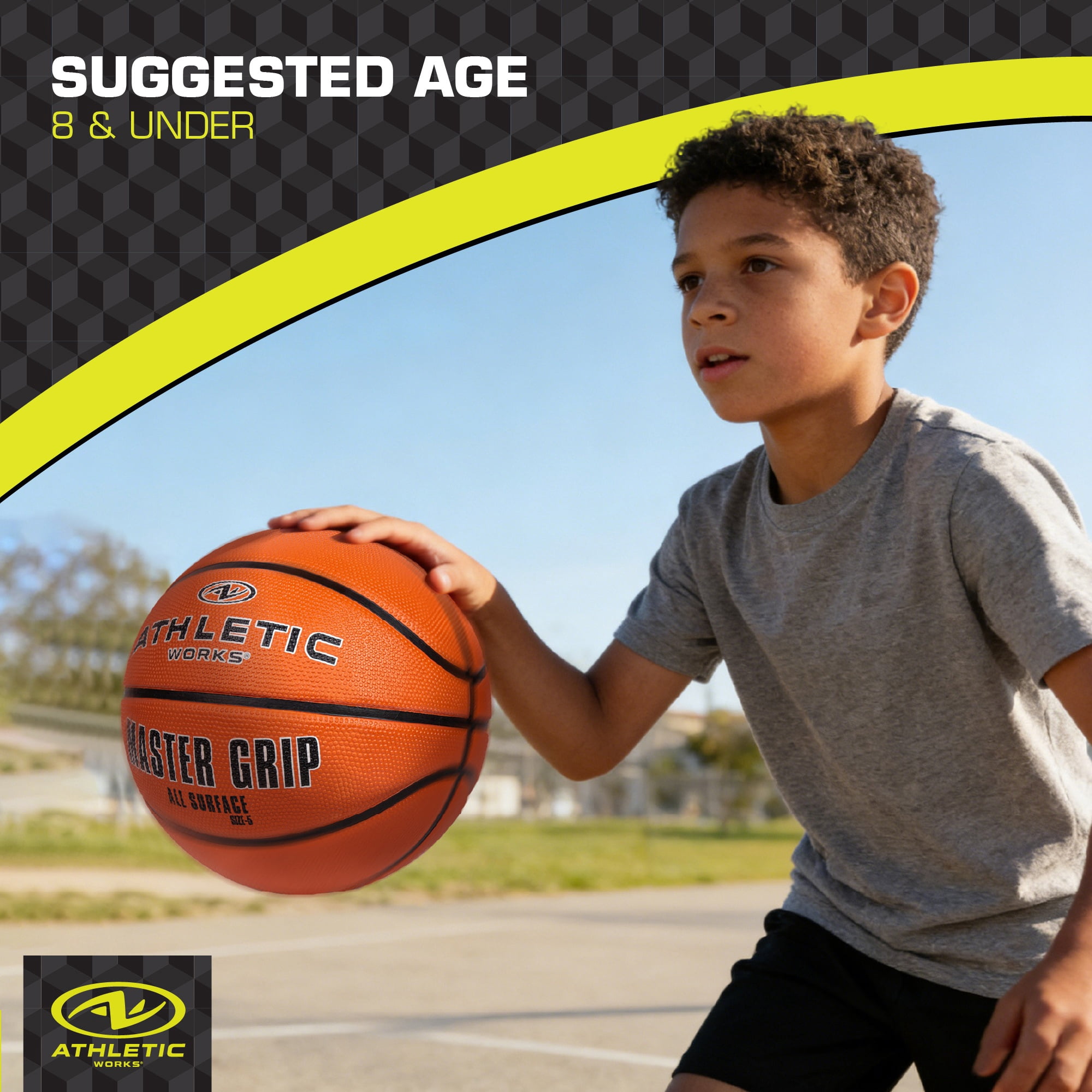 (2 pack) Athletic Works Youth Size 5 Basketball for Ages 8 and Under