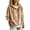 Khaki, variant on Velvet Sweatshirt for Women Long Sleeve Hooded Drawstring Pullover Tops Fall Winter Casual Oversized Hoodie (XL, Army Green)
