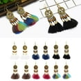 thumbnail image 3 of Pendientes Colgantes Bohemios Prettyia Vinatge Blanco, 3 of 10