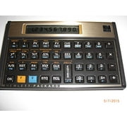 Angle View: HP 12C Financial Calculator 45; Black47; Gold