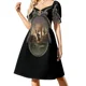 thumbnail image 4 of Vestido de manga corta con luces de aeropuerto y vista nocturna de pista, ropa de fiesta, elegante y chic, vestidos de noche para bodas., 4 of 8