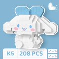 thumbnail image 3 of Sanrio-bloques de construcción de Hello Kitty, figuras de Anime, Cinnamoroll, My Melody, adorno Diy, muñecas, Kuromi, bloques de construcción con caja, regalos, 3 of 4