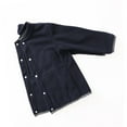 thumbnail image 3 of Zwiiyzr 3-8Y Kid's Boys Girls Polar Fleece Jackets Coats Button Up Stand Collar Long Sleeve Jacket for Spring Fall Navy, 3 of 4