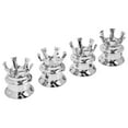 thumbnail image 4 of 4 Pcs Couvercles d'Écrou avant Kit Couvercles d'Écrou avant Couronne Distinctive Style CNC Alliage d'Aluminium pour Modification de Moto, 4 of 8