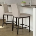 thumbnail image 5 of Amisco Perry 30 In. Bar Stool - Cream Faux Leather / Dark Brown Metal, 5 of 9