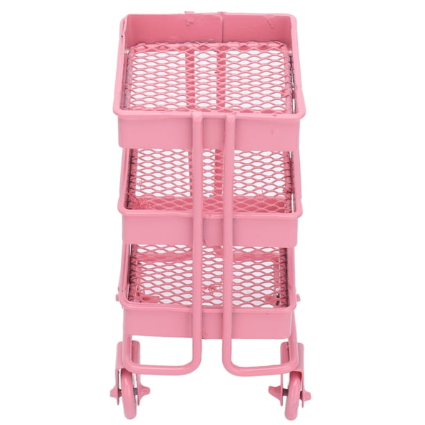 Simulation Trolley, Dollhouse Storage Rack Metal Material Refined ...