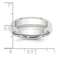 thumbnail image 2 of Platinum Solid Knife Edge 6mm Polished Beveled Edge Size 10 Wedding Band Ring Wedding Band for Women and Men, 2 of 3