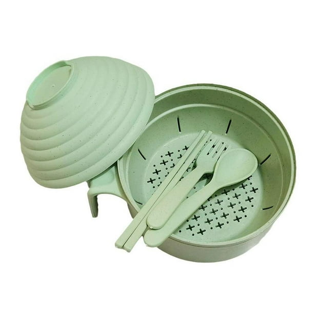 Microwave Ramen Bowl with Lid, Microwave Ramen Bowl Set, Microwave Ramen Bowl with Strainer, Portable Roman Noodles Bowl with Handle, Ramen Noodle Microwave Bowl for Rapid Ramen Dishwasher-Safe