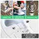 thumbnail image 4 of 2 paquetes de cordones elásticos para zapatos, semicírculo, sin cordones, para zapatillas de deporte para niños y adultos, cordones con cierre de Metal para perezosos rápidos, 4 of 5