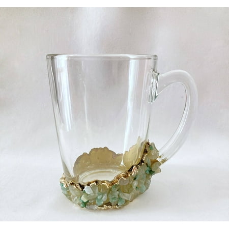 

Set of 2 Crystal Glass Coffee/Tea/Juice Mugs 11 oz/320 ml