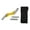 Yellow, variant on Miiottaa 4 Size Aluminum Brick Joint Tool Set With Accessible Storage Bag For Brickwork Work