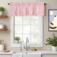 thumbnail image 2 of Pink Stripes Lines Valance Curtain Abstract Waves Striped Classic Window Valances Rod Pocket Short Curtains Window Treatments for Kitchen Bedroom Bathroom Laundry 60" x 14", 2 of 9