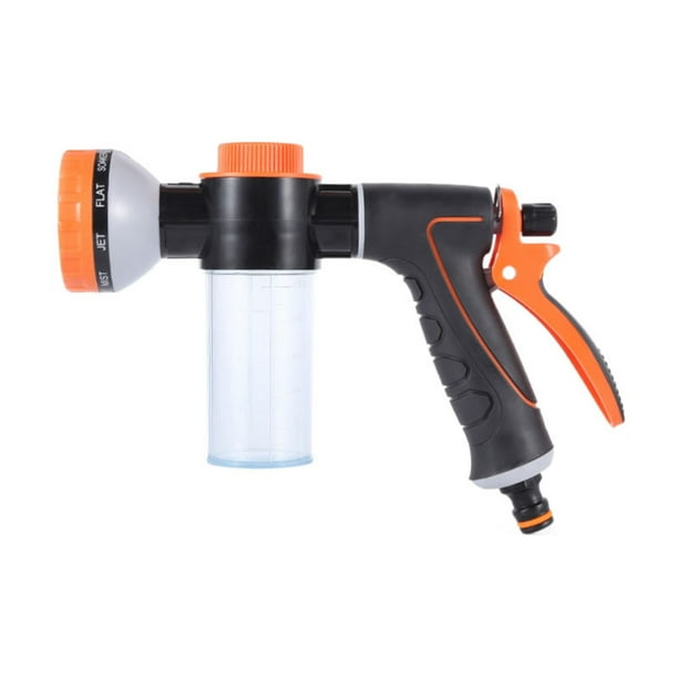 Pisexur Accesorios para coches, Electrónica para cochesBoquilla rociadora para lavado de autos, boquilla rociadora de espuma, integrada, de alta presión, para lavado doméstico, manguera de balcón, ce