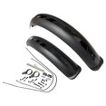 thumbnail image 2 of Bike Mudguard Front Rear Set Components for Mountain Bike Traveling Outdoor Black, 2 of 9