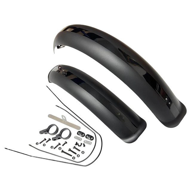 Bike Mudguard Front Rear Set Components Durable Mudguards Mountain Bike for Mountain Bike Traveling Outdoor Black