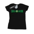 thumbnail image 1 of DC Comics T-Shirt en Coton Logo Texte Lanterne Verte pour Femmes, 1 of 5