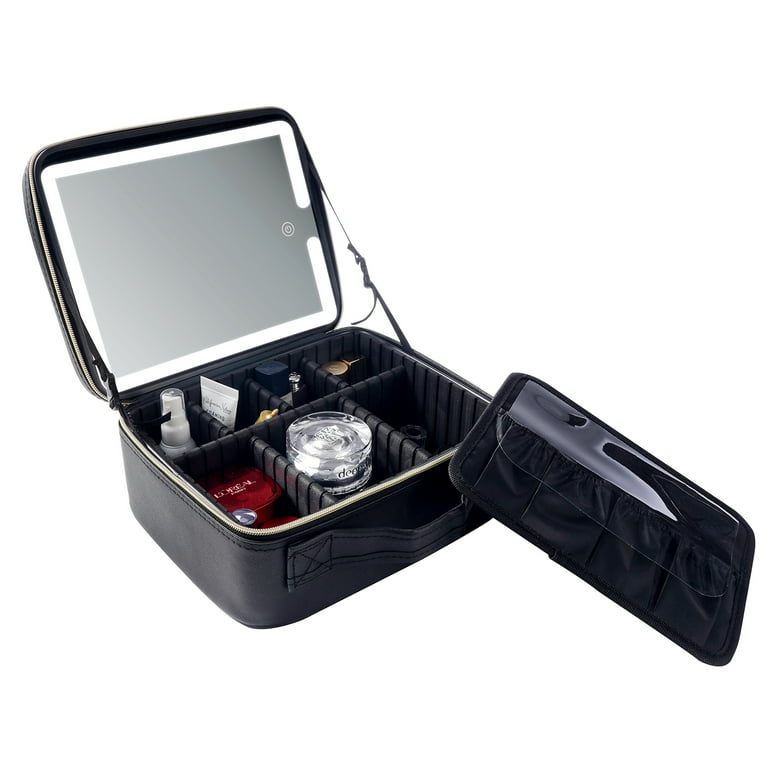 [Leterie] ★Monaka Mirror Bag Black★ MAKEUP CASE WITH LED MIRROR – Angel Samples Cosmetics