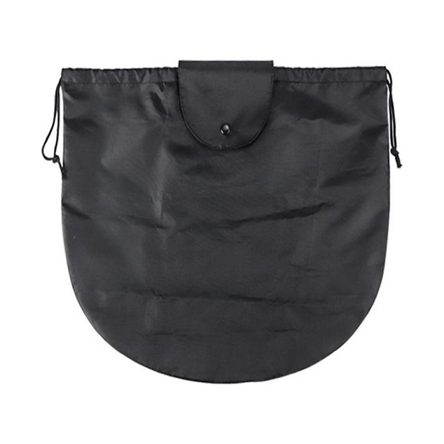 Bolsa para casco de motocicleta bolsa con cordón duradero de nailon negro para andar en bicicleta