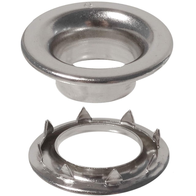 Stimpson 4RRGSWSSM100 Rondelle d'Œillet et d'Éperon de Jante Roulée en Acier Inoxydable de Qualité Marine Durable, Fiable, Robuste #4 Ensemble (100 Pcs)