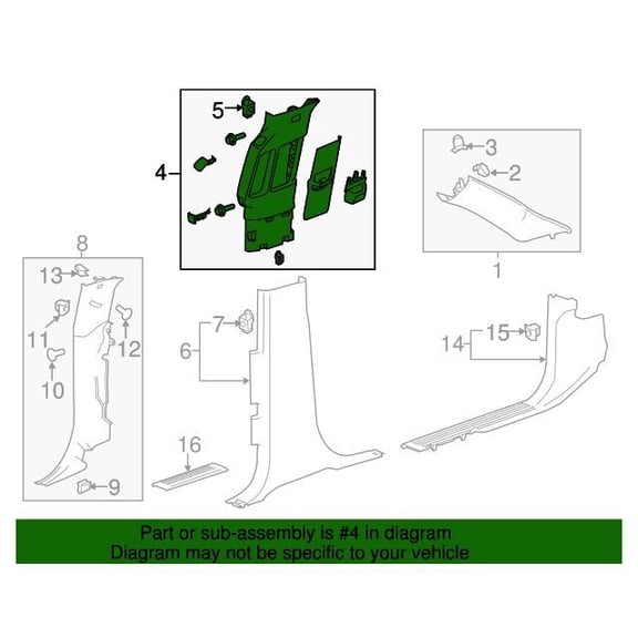 GM 23234438 Panel Asm-Ctr Plr Upr Tr *Gray R