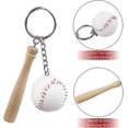 thumbnail image 2 of Llaveros de béisbol y madera ZHAOCHENG Llavero de metal creativo, 2 of 5