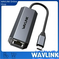 WAVLINK 5Gbps USB C to Ethernet Adapter, Driver-free RJ45 Gigabit LAN Ethernet Network Adapter for Laptops, Computers and More