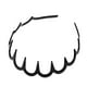 thumbnail image 2 of Diadema de plástico con ondas para mujer, peine para el pelo, pinza para los dientes, 11 cm Negro, 2 of 7
