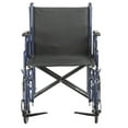 thumbnail image 4 of Drive Medical Bariatric Heavy Duty Transport Wheelchair with Swing Away Footrest, 22" Seat, Blue, 4 of 5