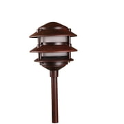 Best Pro Lightings 20-Watt 3 Tier Pagoda Path Light In Rust