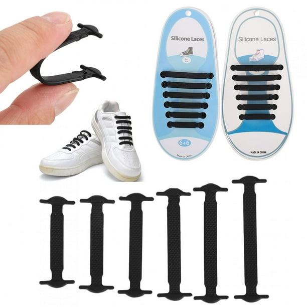 Qiilu Simple To Operate Shoe Laces No Tie Shoelaces Good Flexibility Sandals Casual Shoes For Adults Sneaker Board Shoes