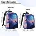 thumbnail image 2 of Fotbe Night Sky Elk Mochila de Lona con Estampado, Mochila Duradera, Mochila Versátil de Alta Calidad, Mochila Compacta Vintage-Medium, 2 of 5