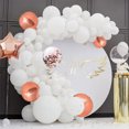 thumbnail image 3 of Kit de globos de látex, oro rosa blanco, 88 unidades, para bodas, 3 of 3
